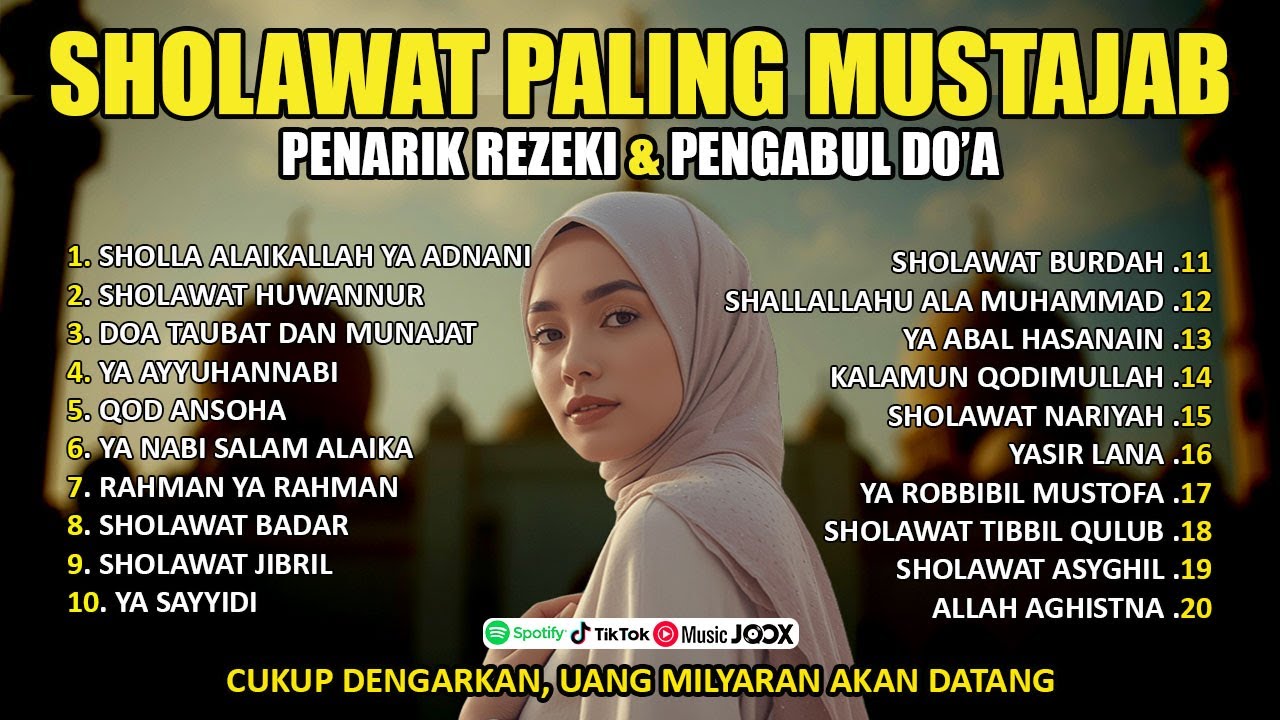 KUMPULAN SHOLAWAT TERBARU 2026 | SHOLAWAT JIBRIL PENARIK REZEKI, BUSYRO | SHOLAWAT TERPOPULER 2026