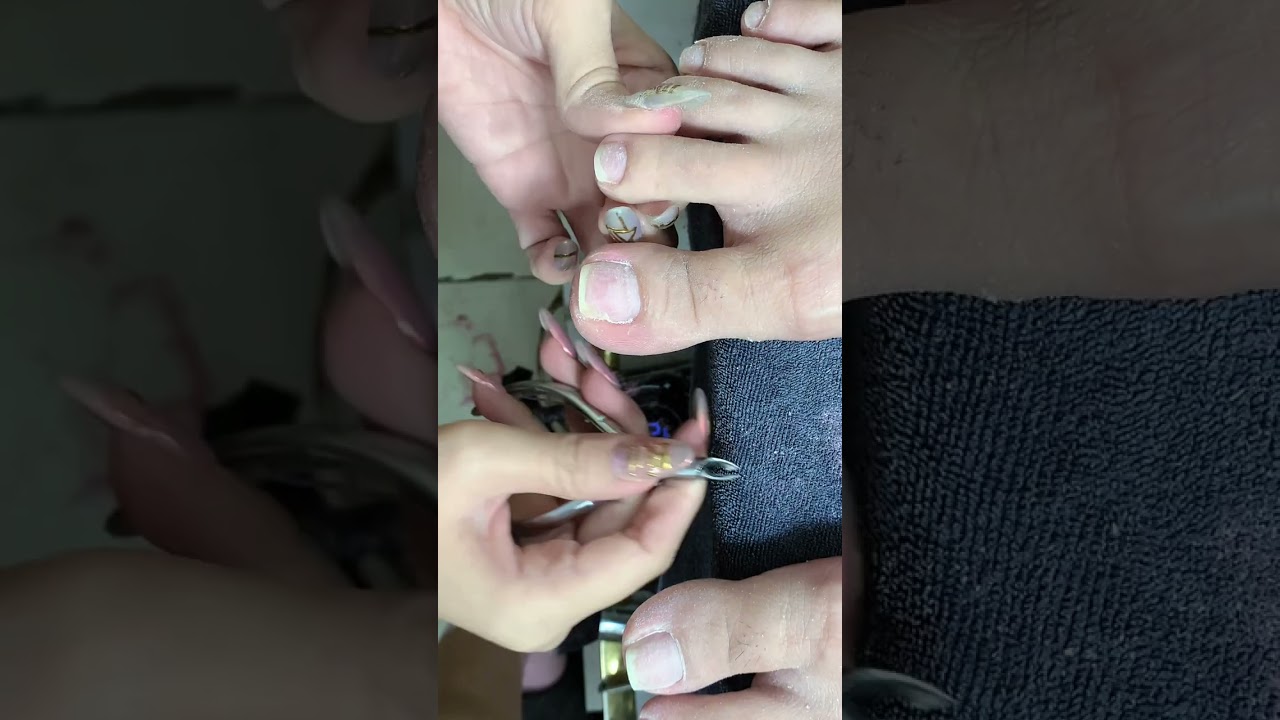 Tập46 : cách làm móng chân sơn trơn từ A-z Linh Bùi