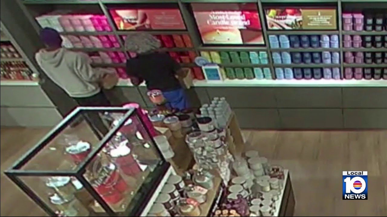 Caught on camera: Thieves raid Margate Bath & Body Works, take $1,600 in candles, cops say