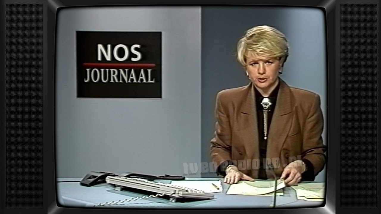 TV: NOS Journaal (19890108) - 23:58uur Journaal met Elleke van Doorn (+Nederland 2 Klok & Testbeeld)