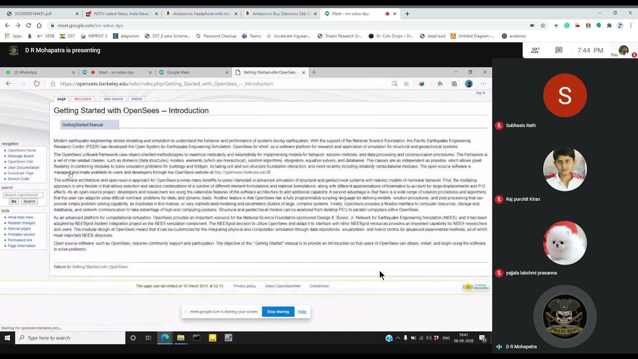 Opensees For beginners : Part 1/3 by Deepti