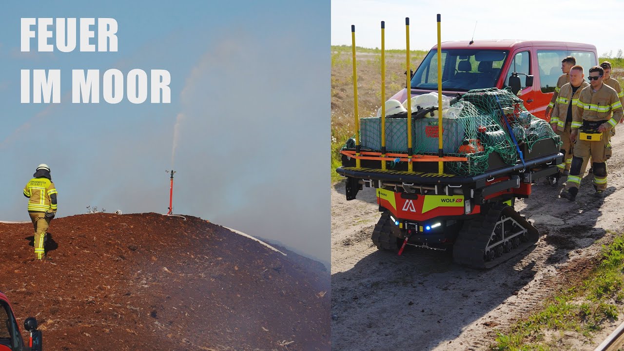 Feuer im Moor - Großeinsatz für die Feuerwehr
