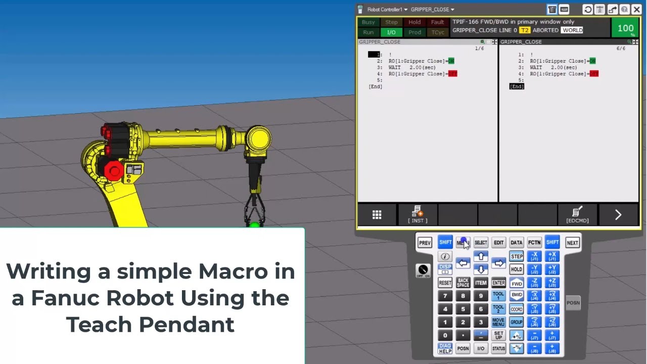 Как написать макрос для робота Fanuc менее чем за 9 минут