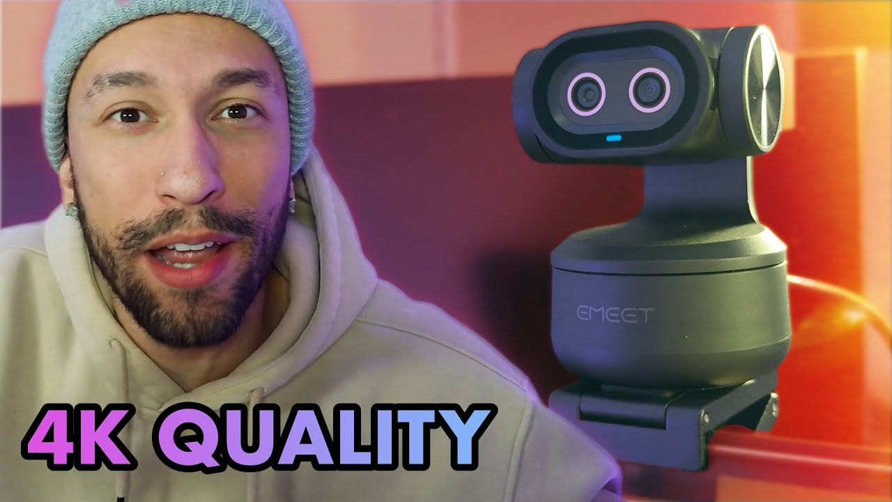 EMEET PIXY | World's First Dual Camera AI PTZ 4K Webcam