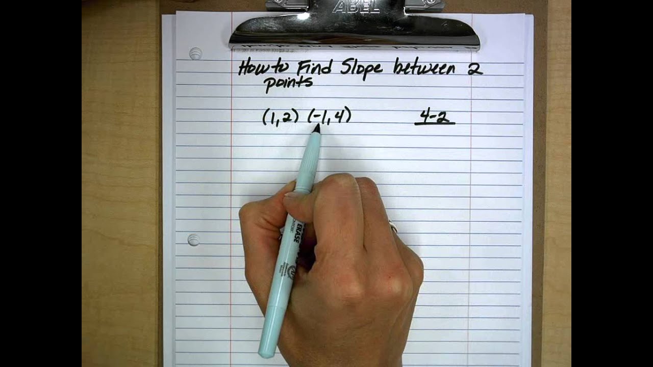 find slope between two points