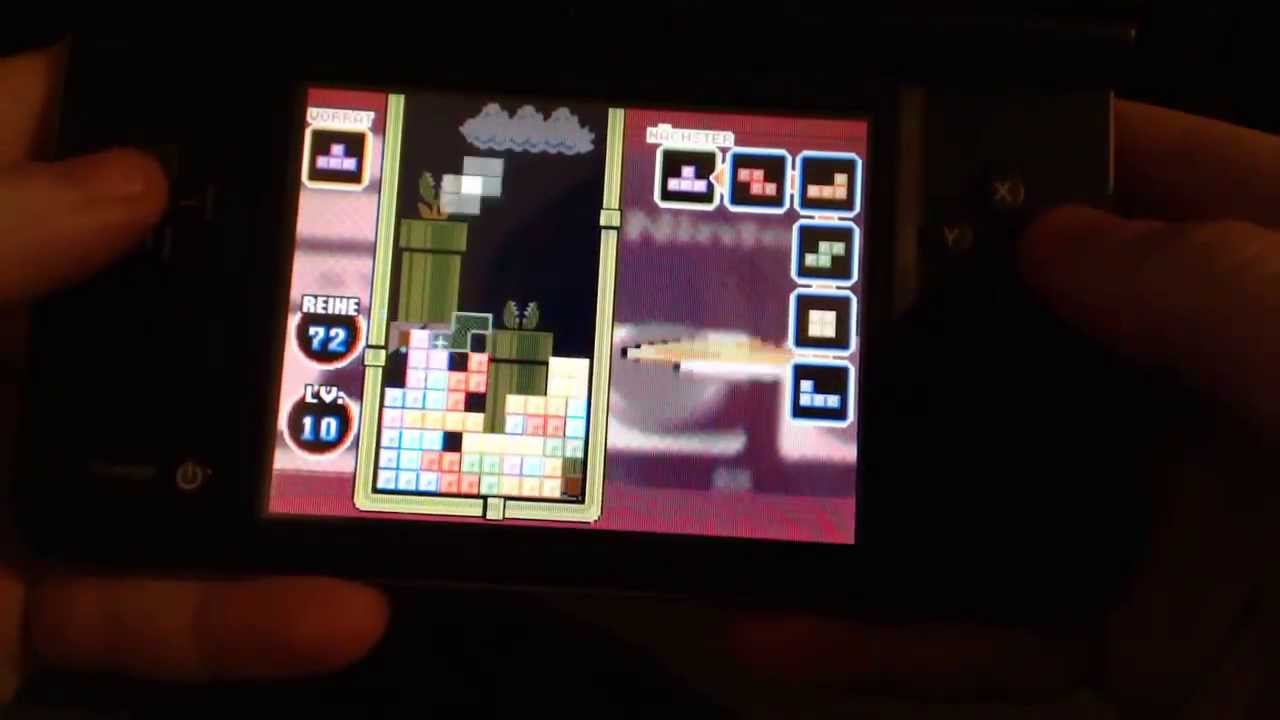 [ASMR] Playing Tetris / Nintendo DS Button Controller Sounds [Binaural]