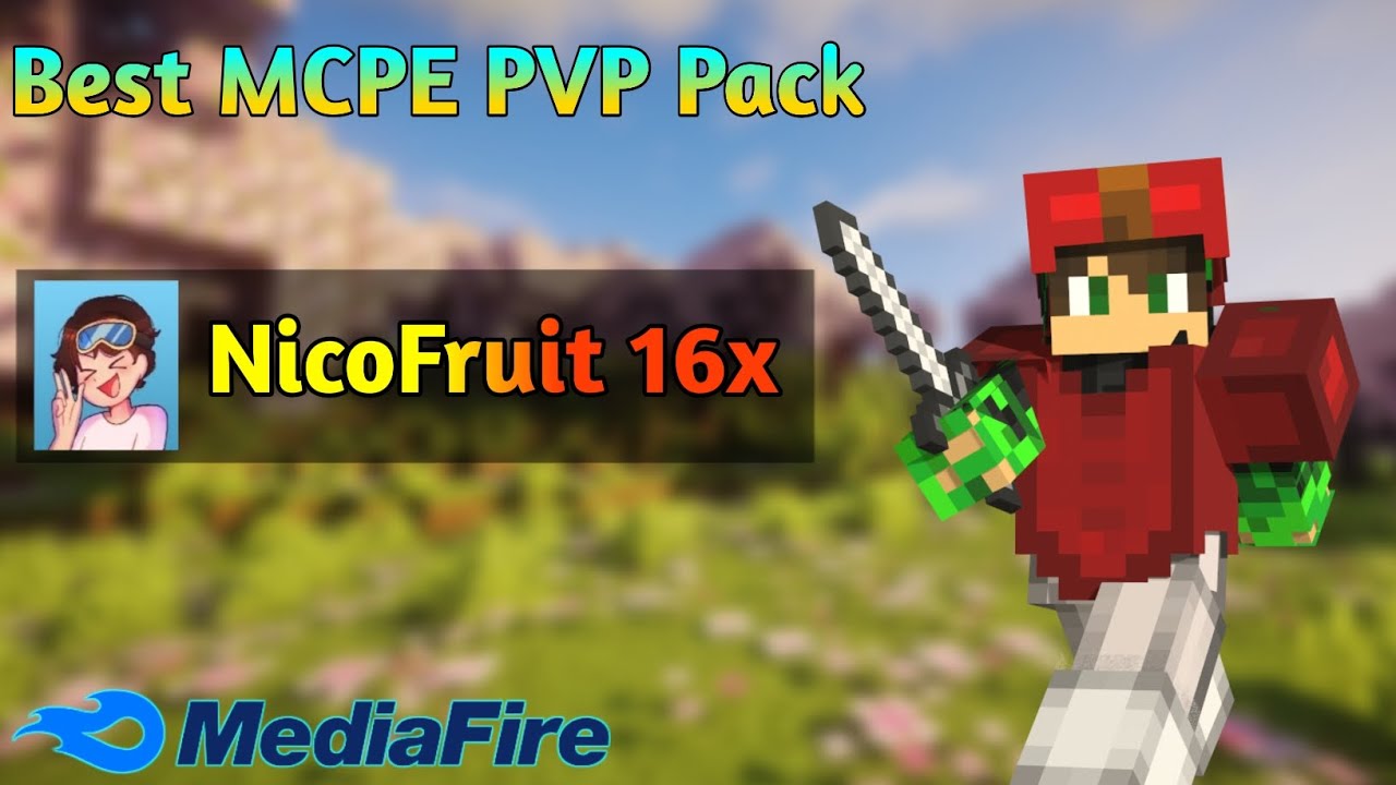 NicoFruit 16x PvP Texture Pack for MCPE 🔥 (Smooth & Clean)