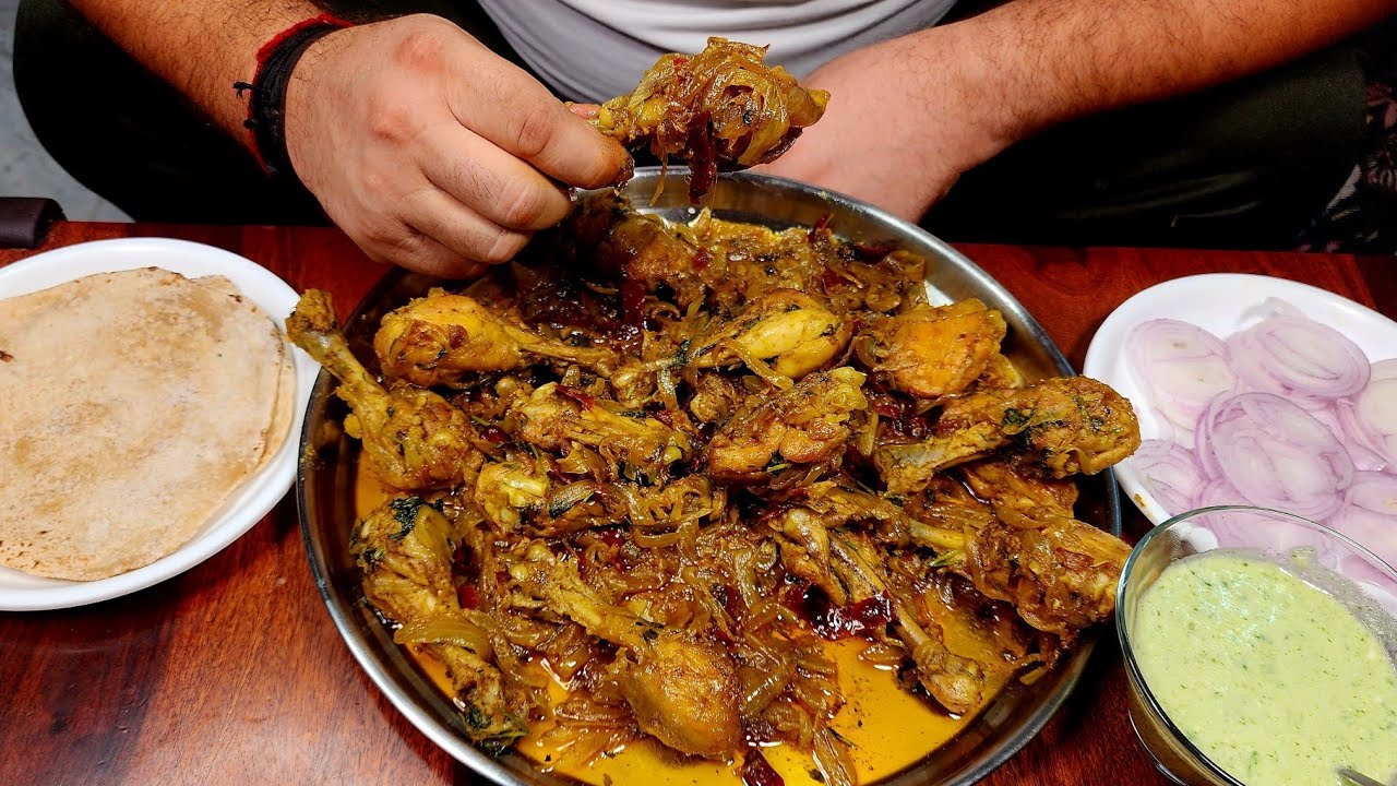 Chicken Fry Pyaz Wala | Onion Chicken Fry Recipe | Red Chilli Onion Fried Chicken Recipe