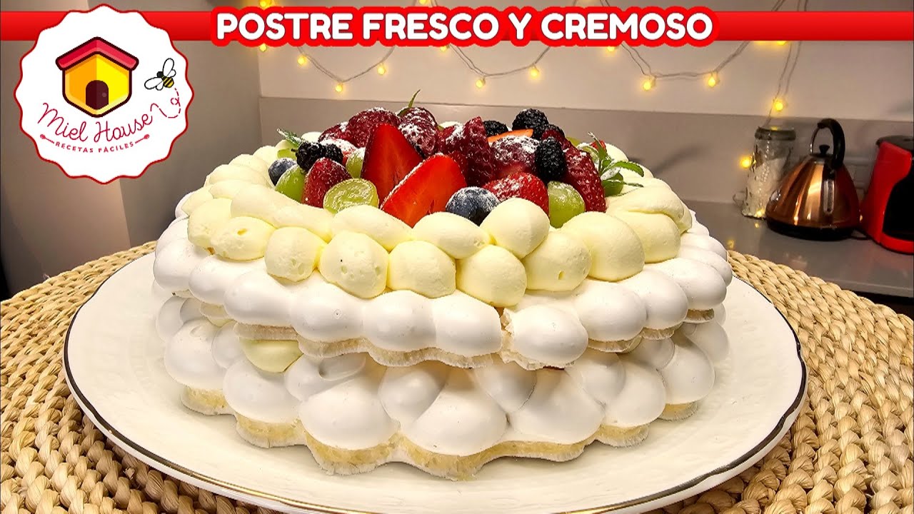 POSTRE FACIL  hoy hacemos PAVLOVA mas rica y fácil