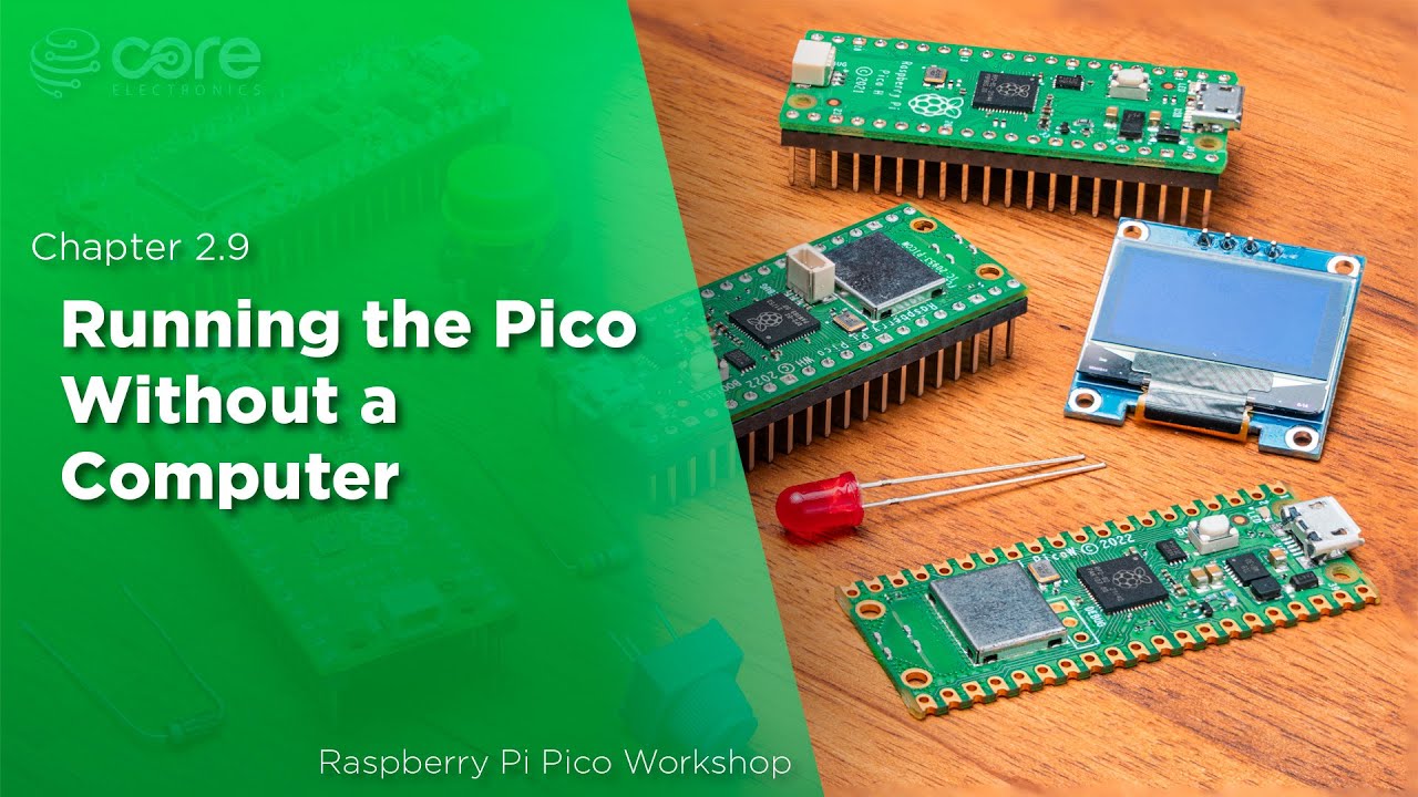 Запуск Pico без компьютера | Мастер-класс по Raspberry Pi Pico: Глава 2.9