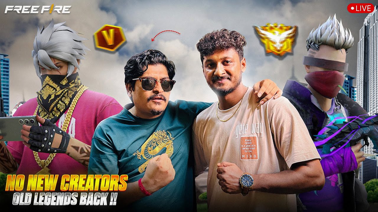 Dam Hai To Aja🔴🔥Free Fire LIVE RUSH To Grandmaster Game play -🔥🔴