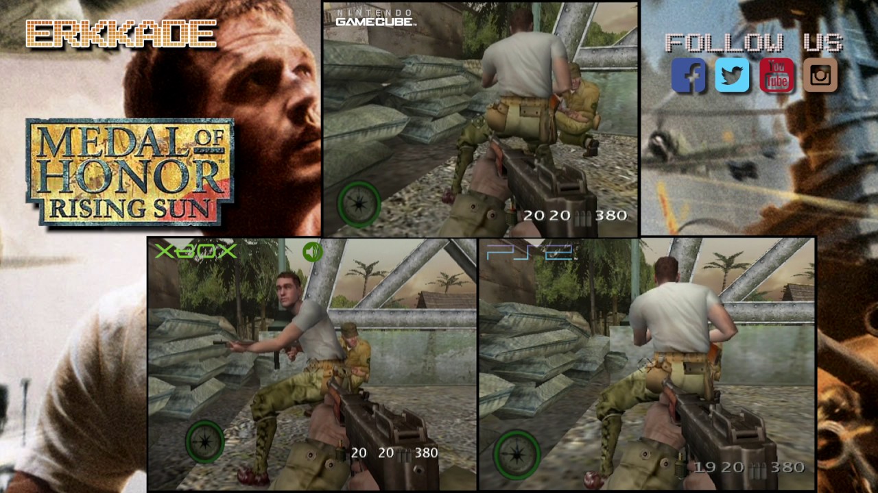 Comparison - Medal of Honor: Rising Sun XBOX vs PS2 vs GC