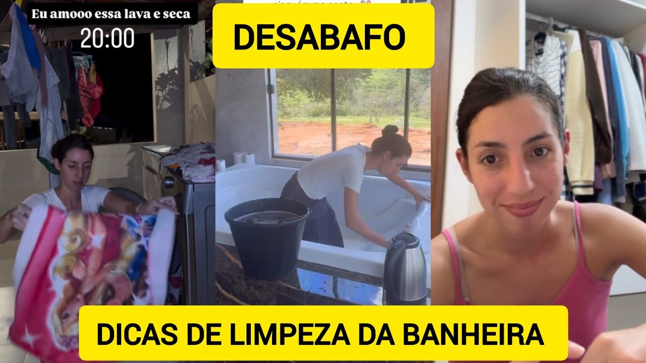 SARA KELLEN FAZ DESABAFO E PEDE DICAS DE LIMPEZA DA BANHEIRA DE HIDROMASSAGEM 