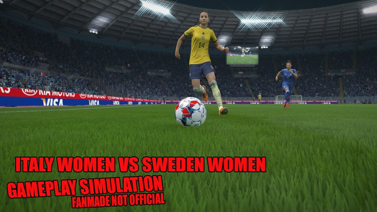 Italy Women vs Sweden Women | Women’s World Cup Qualifier | Gameplay Simulation (Fan Made)