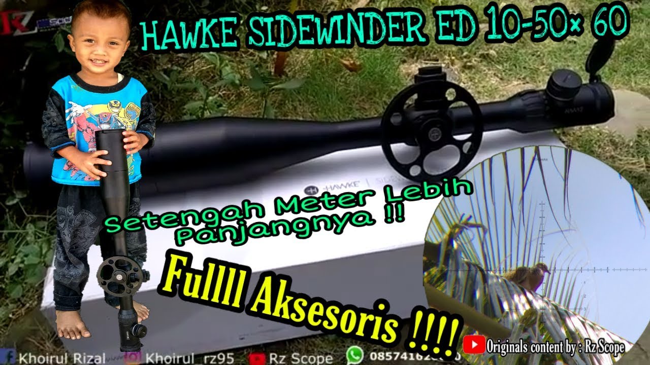 Teleskop HAWKE SIDEWINDER ED 10-50x60 SF  - (Tes&Review)