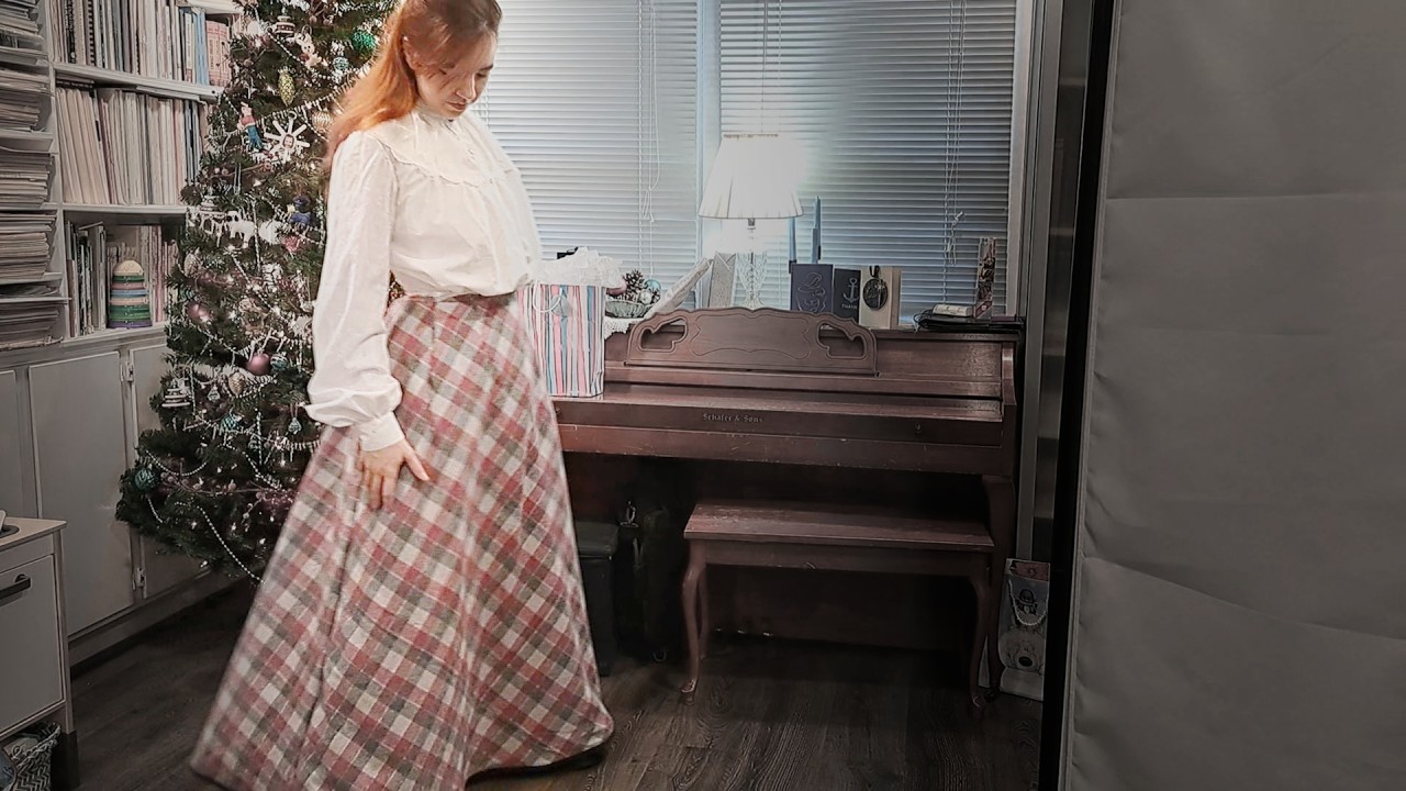 Edwardian Winter: The Rose and Gray Skirt