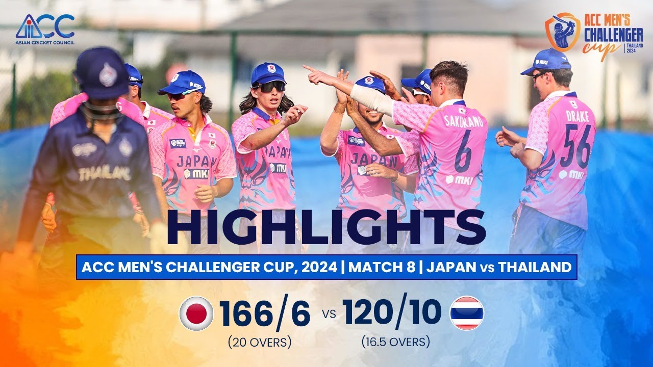 ACC Men's Challenger Cup | Highlights | Japan vs Thailand | Match-8