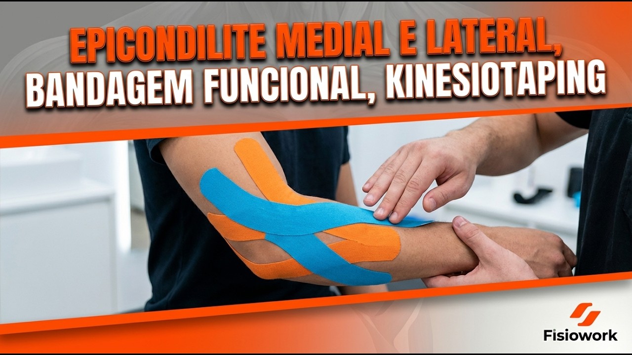 EPICONDILITE MEDIAL E LATERAL, BANDAGEM FUNCIONAL, KINESIOTAPING