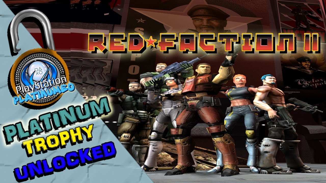 RED FACTION 2 PLATINUM TROPHY UNLOCKED - PS2 CLASSIC ON PS4! ALL TROPHIES / MINI TROPHY GUIDE
