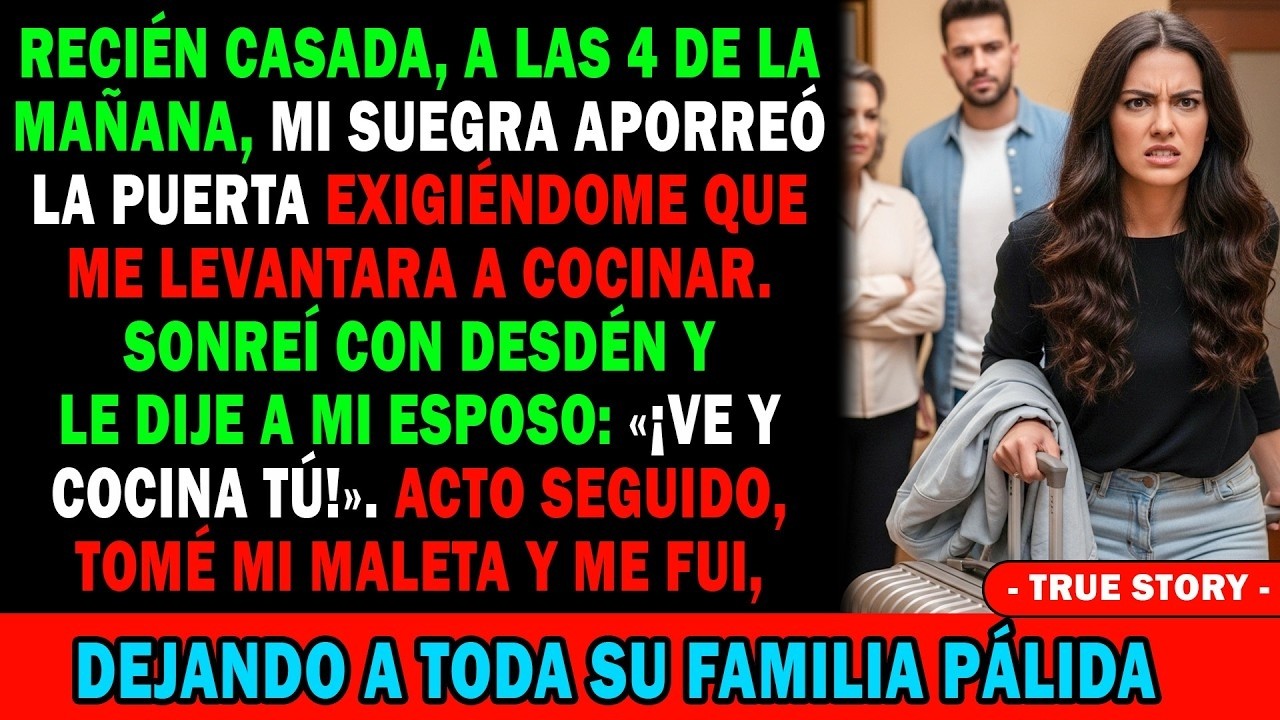 Recién Casada👰 4Am, Mi Suegra Aporreó La Puerta Para Que Cocinara😡 Le Dije A Mi Esposo😏 'Cocina