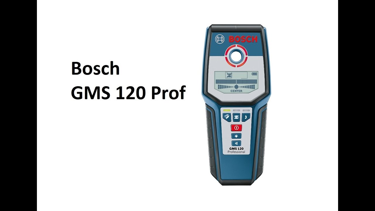 РоботунОбзор: Детектор металла и проводки Bosch GMS 120 Prof
