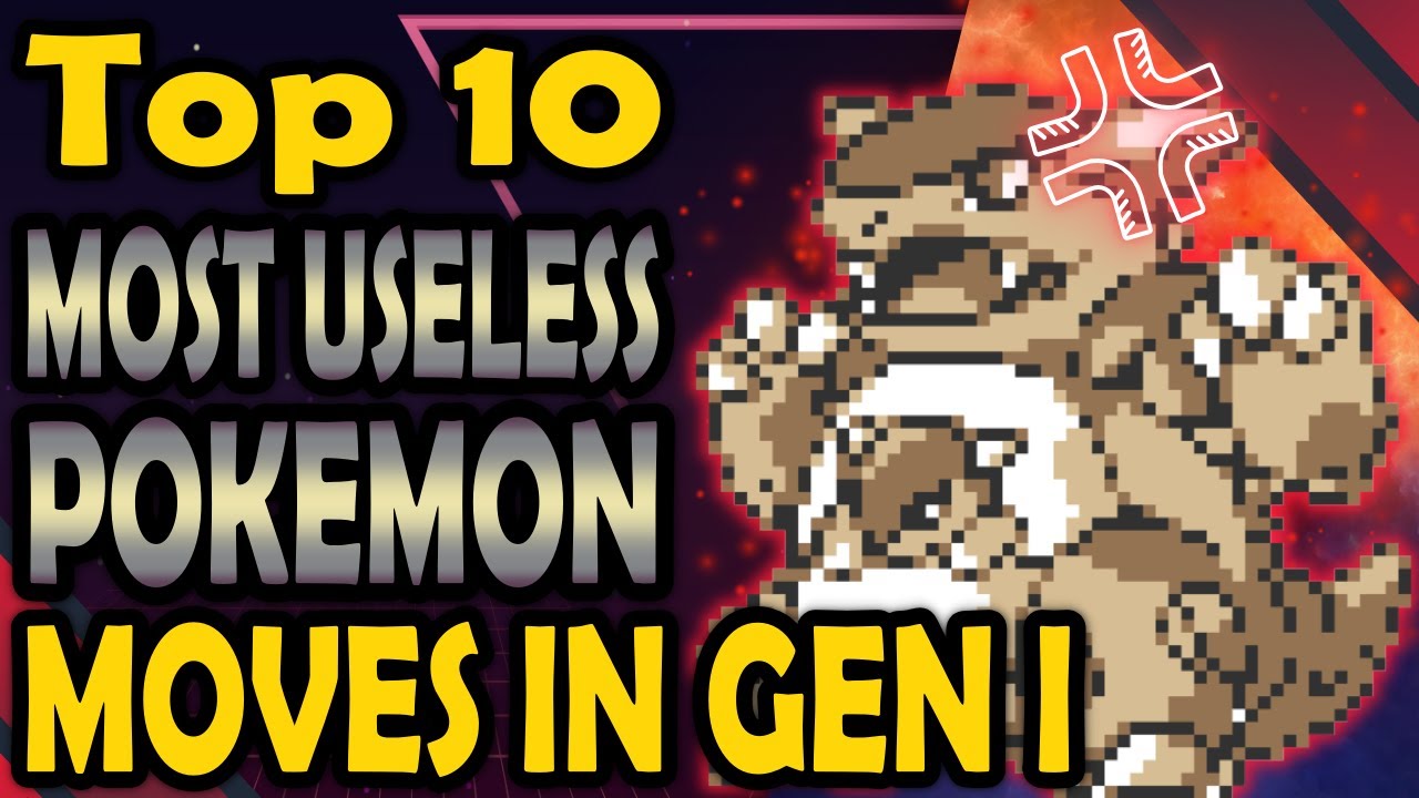Top 10 Most Useless Moves in Gen 1 Pokémon