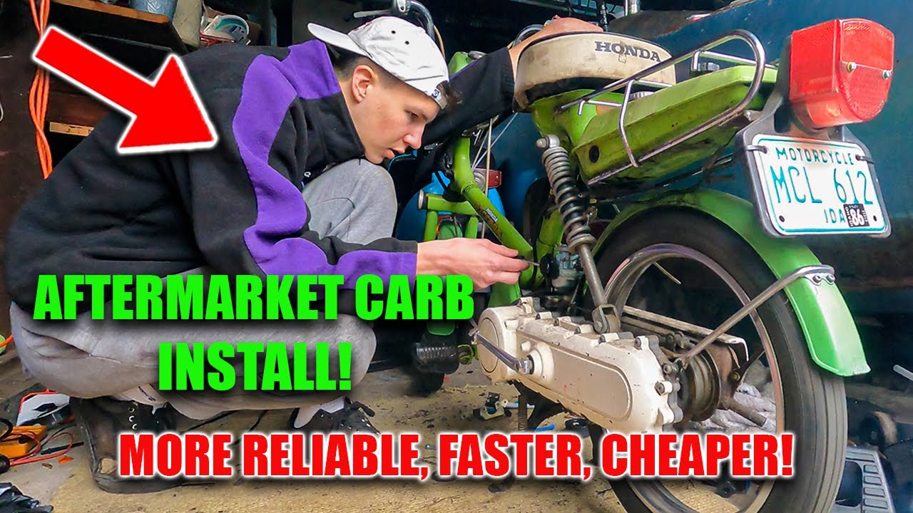 Aftermarket Carburetor Install- HONDA EXPRESS NC50 Scooter