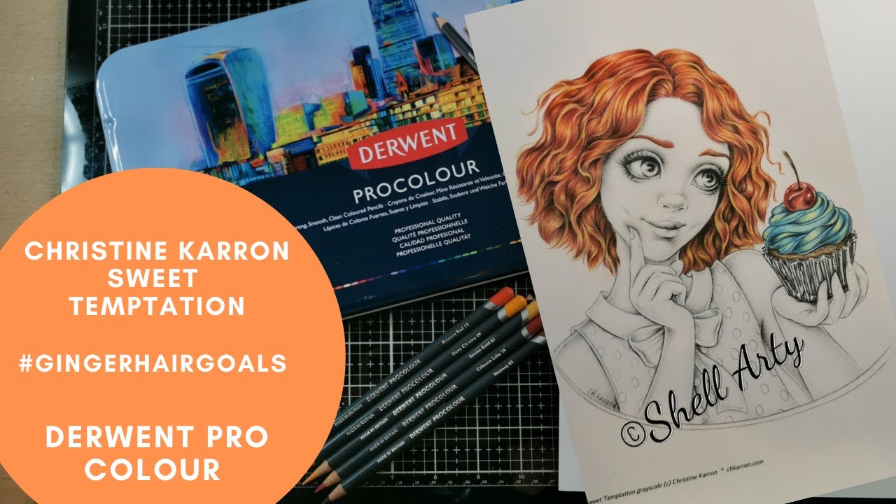 PART 2 CHRISTNE KARRON | SWEET TEMPTATION | #GINGERHAIRGOALS | DERWENT PRO COLOUR