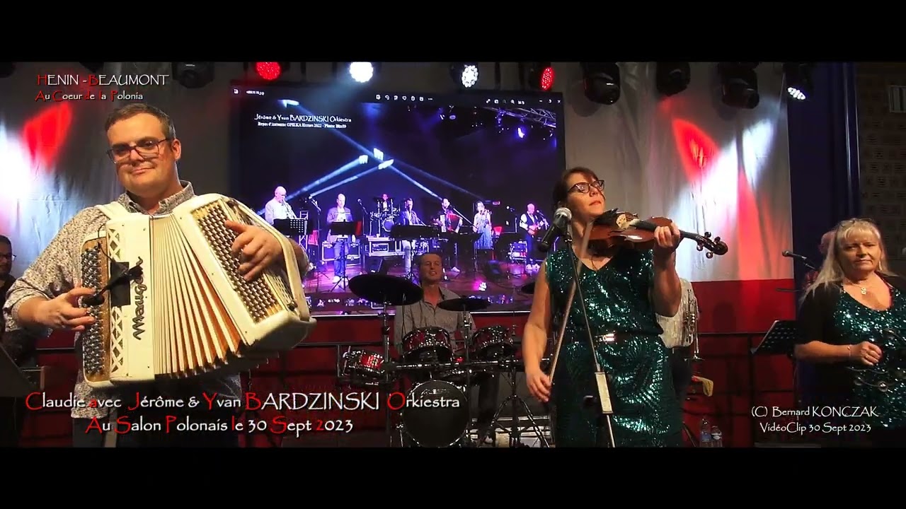 Claudie avec J&eacute;r&ocirc;me & Yvan Bardzinski Orkiestra au SALON POLONAIS de HENIN  BEAUMONT - Sept 2023 (1)