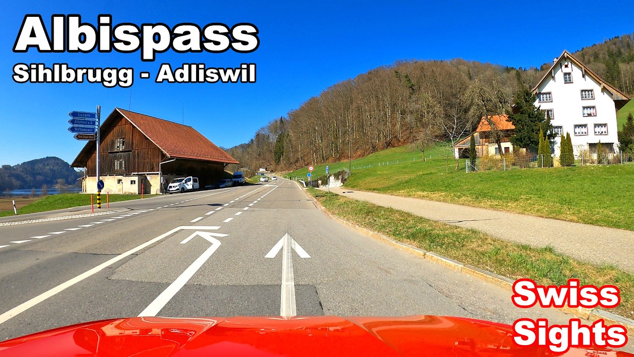 Albispass Switzerland 4k Drive Sihlbrugg Adliswil