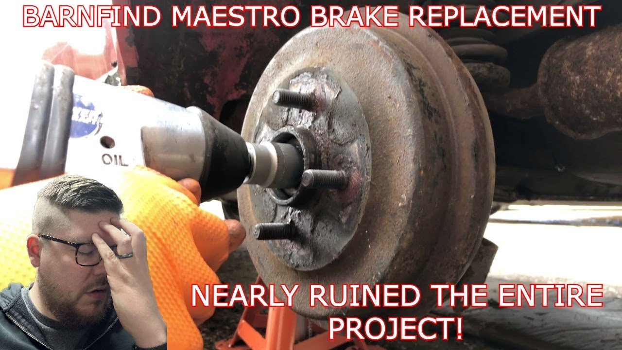 NEARLY RUINED THE BRAKES!!! - BARN FIND Austin Maestro gets a FULL braking system REFURB!