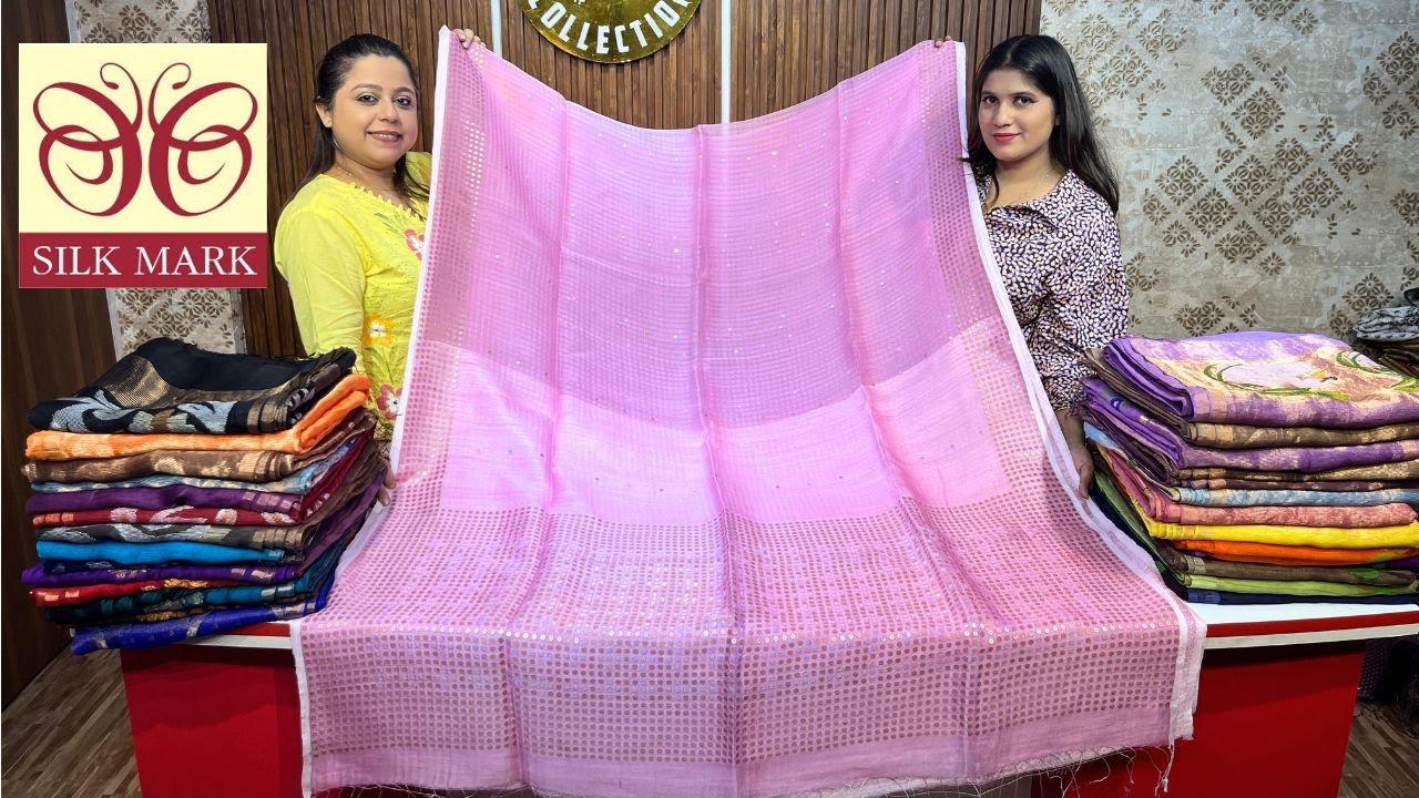Pure Matka Saree with Silk Mark | Matka Sequence & Paithani Collection | Prativa Collection Pvt Ltd