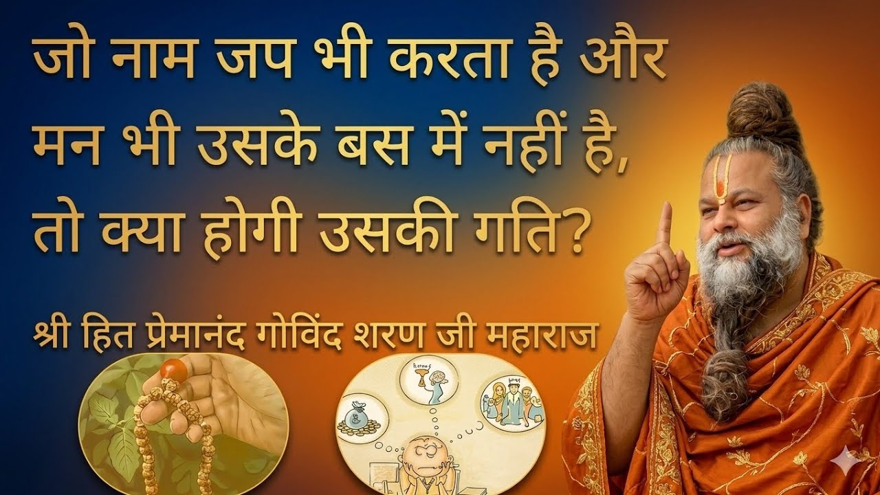हरि नाम जप करके भी मन  उसके बस में नहीं , तो क्या होगी उसकी गति? #bhakti #krishna 