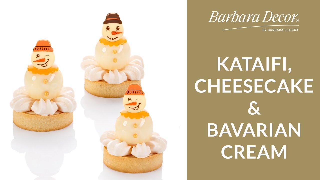 Snowman Tartalet | Kataifi, Cheesecake & Bavarian Cream | Barbara Decor