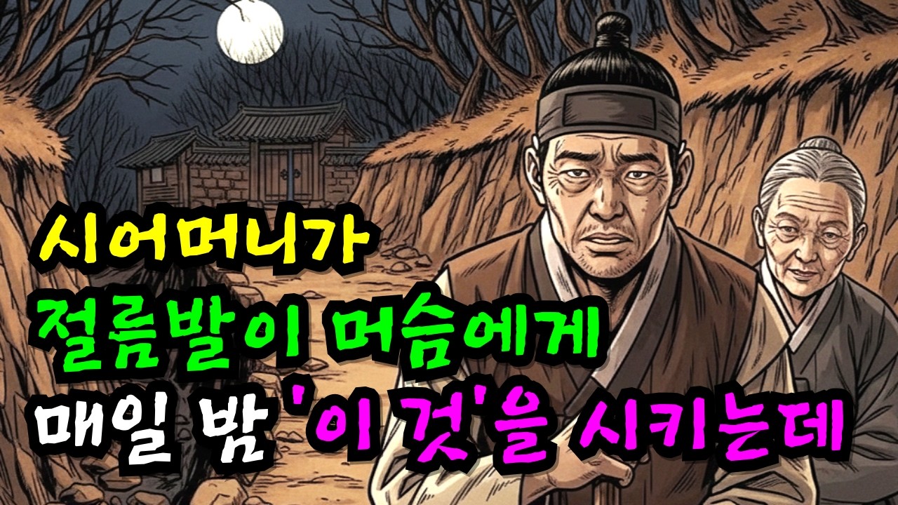 절름발이 머슴에게 만삭의 며느리를 맡긴 지혜로운 시어머니 | 옛날이야기 | 야담 | 민담