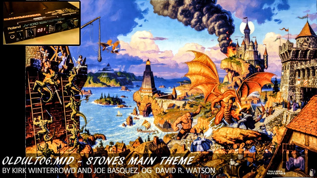 Ultima Online (1997) MIDI soundtrack OST on pro Roland synthesizer