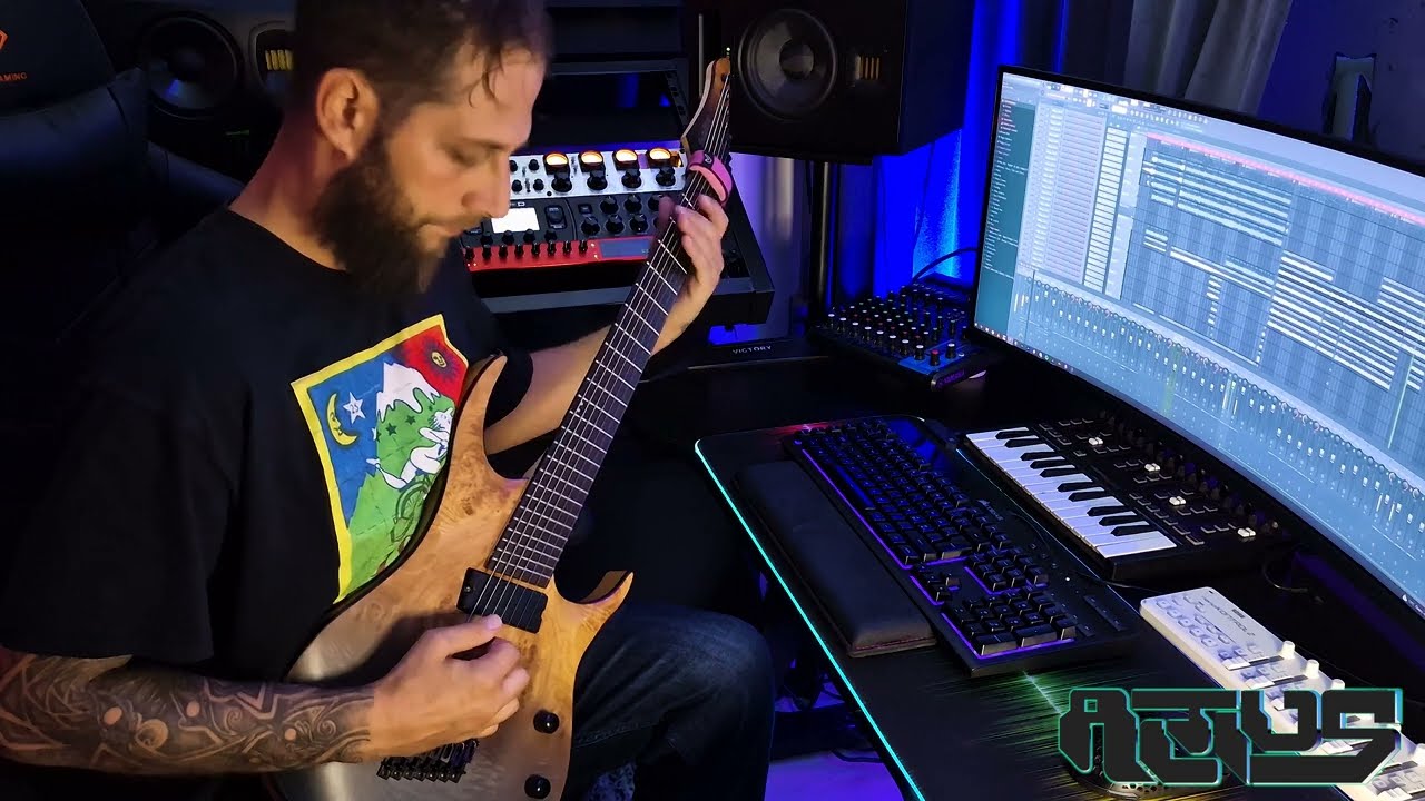 Drop G riffs w/ Lundgren M7 bridge pickup SubZero 7 string