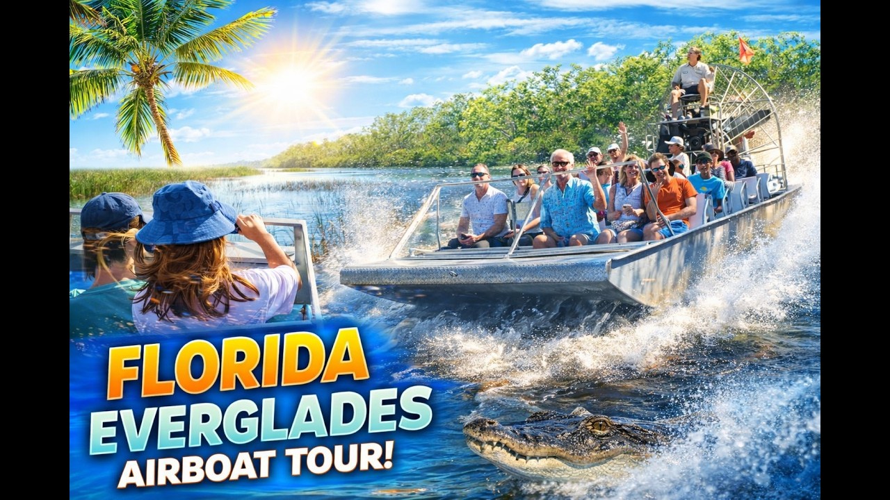 High-Speed Airboat Ride in Everglades National Park | Florida Gators & Wild Adventure