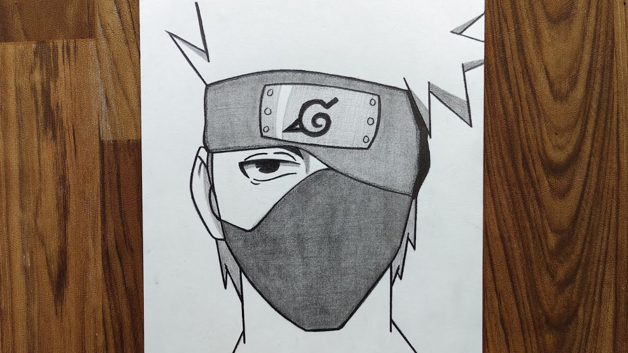 How to draw Kakashi Hatake for beginners | Easy to draw | Step by step | Tutorial drawing