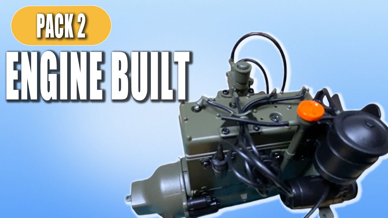 SAS Jeep Pack 2 — Двигатель собран (Agora 1:8 Partwork) | Кто лучше построит, тот и победит