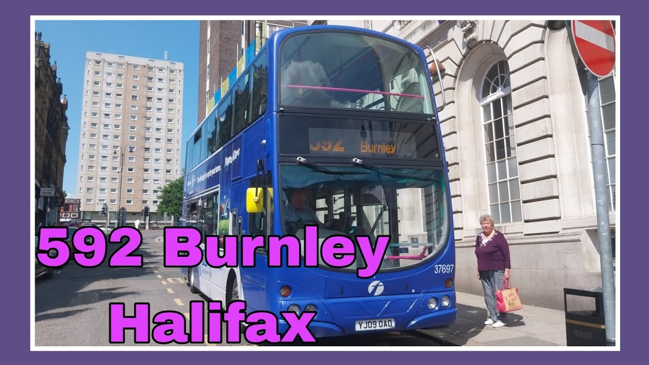 Full route 592 Burnley to Halifax First West Yorkshire