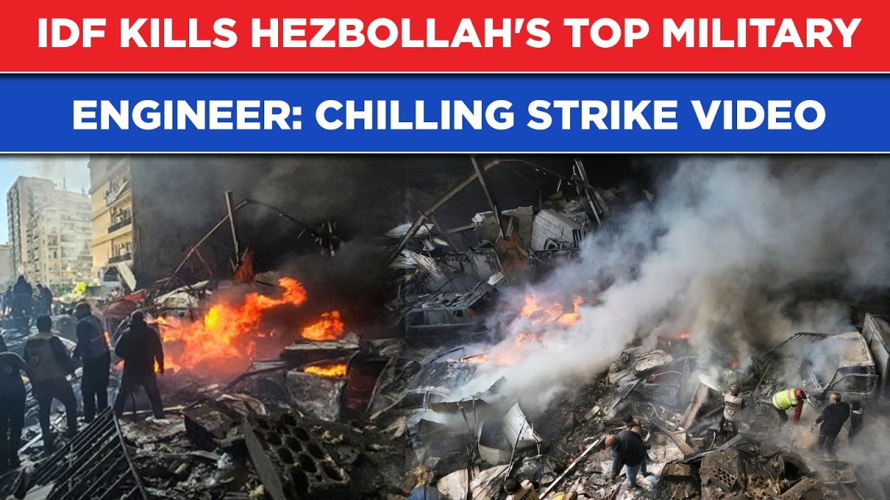 IDF KILLS Hezbollah Military's Top Engineer: CHILLING VIDEO Of Israel's Lebanon Strike | Watch