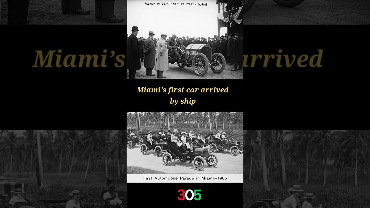 Did you know when the first car arrived in Miami? #shorts #miamipodcast #miami305