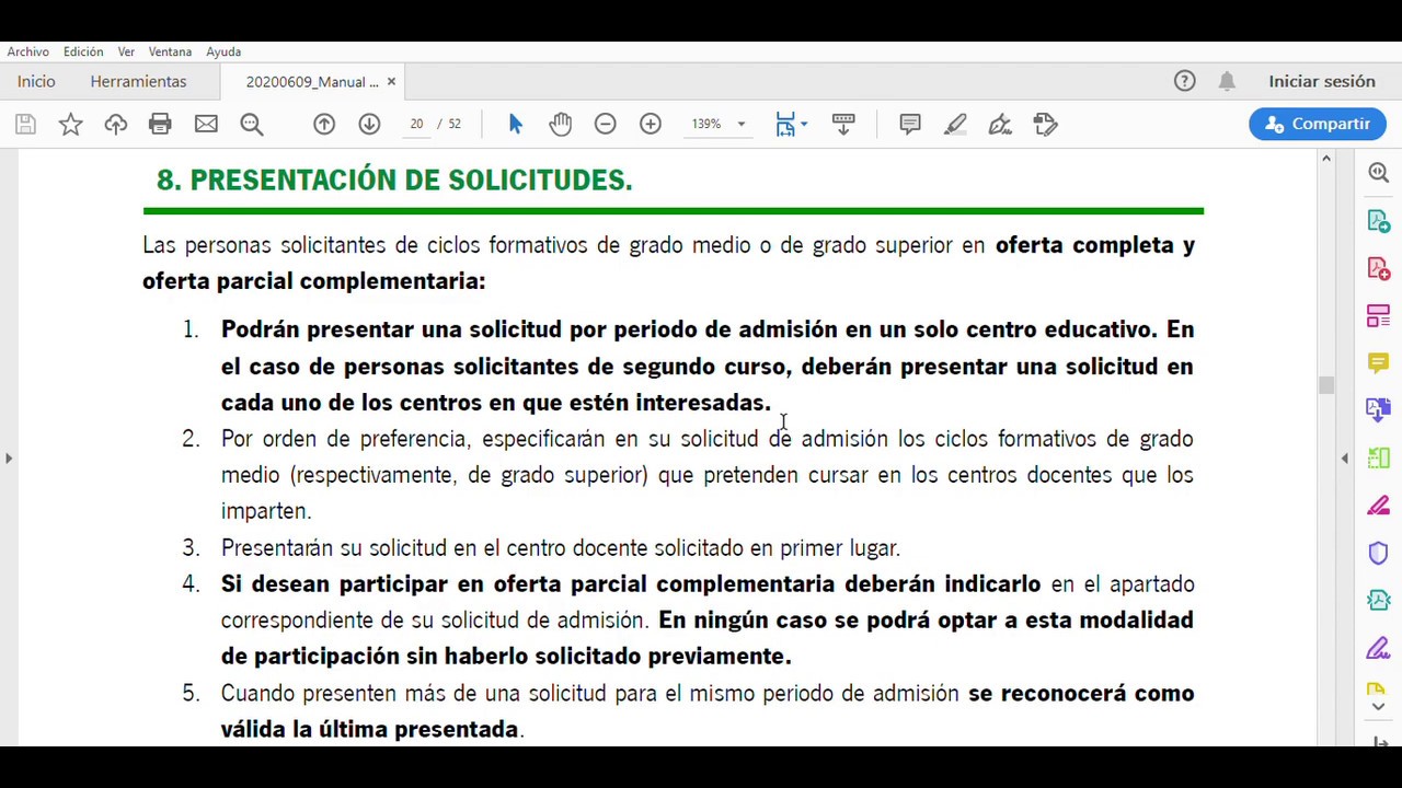 FP. ESCOLARIZACIÓN. VÍDEO EXPLICATIVO 2: Aspectos previos a  echar la solicitud