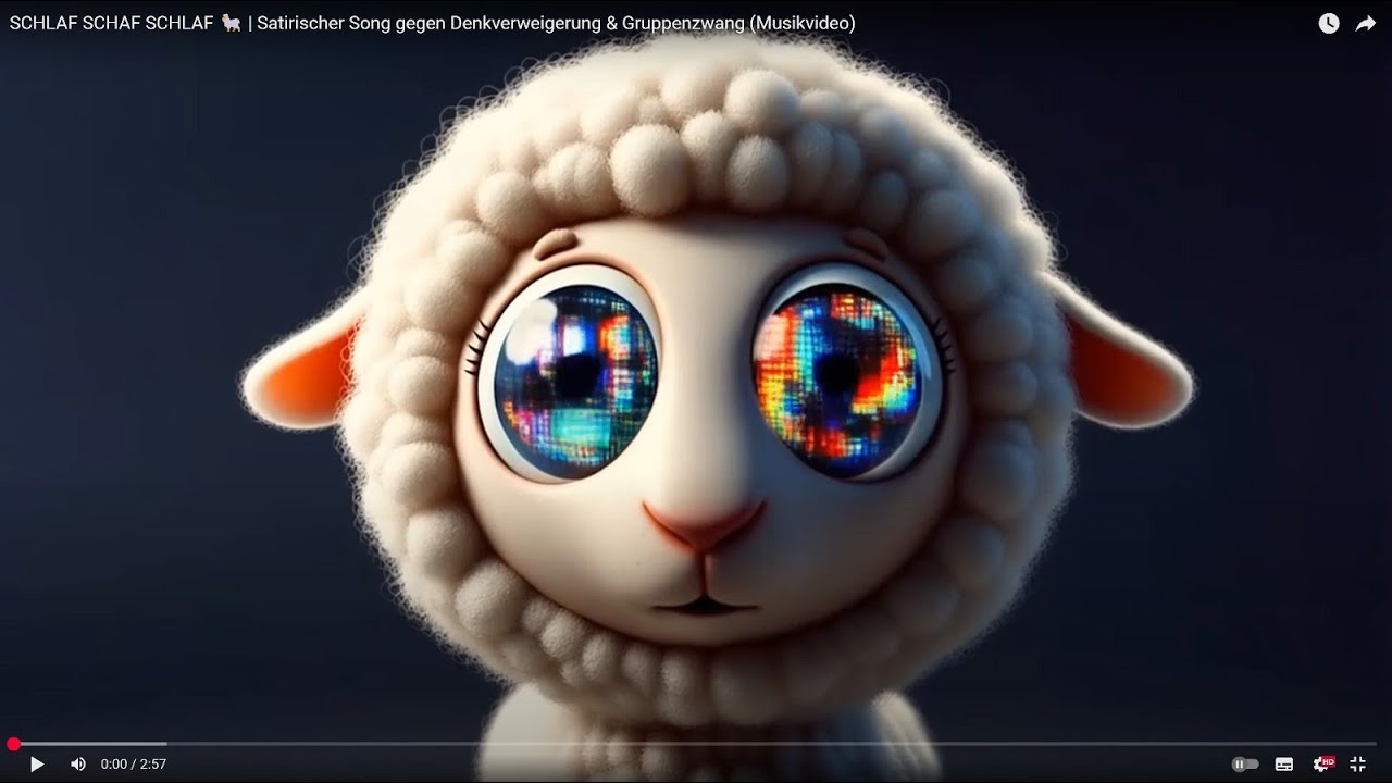 SCHLAF SCHAF SCHLAF 🐑 | Satirischer Song gegen Denkverweigerung & Gruppenzwang (Musikvideo)