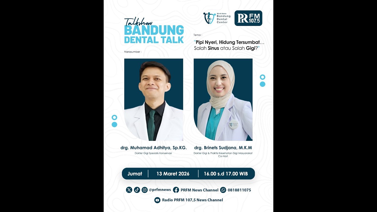 🔴LIVE Talkshow Bandung Dental Talk 