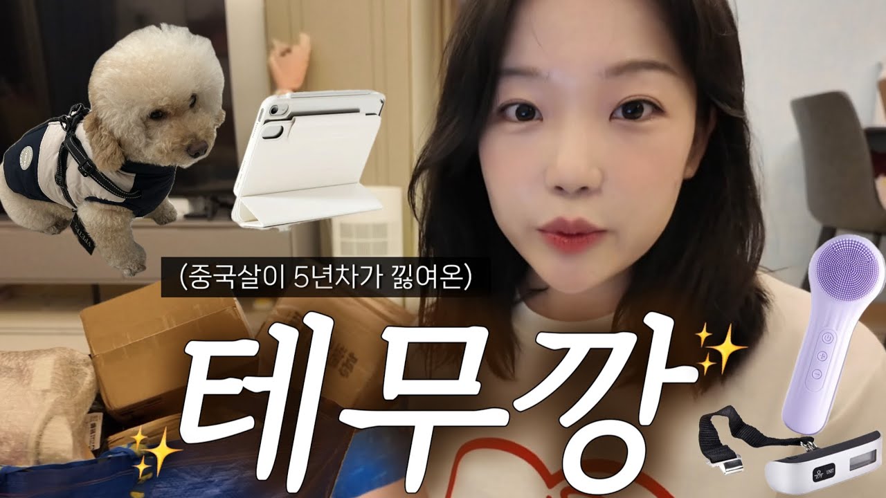 중국살이 5년차가 낋여온 20만원 어치 첫 테무깡📦 같이 뜯어요!