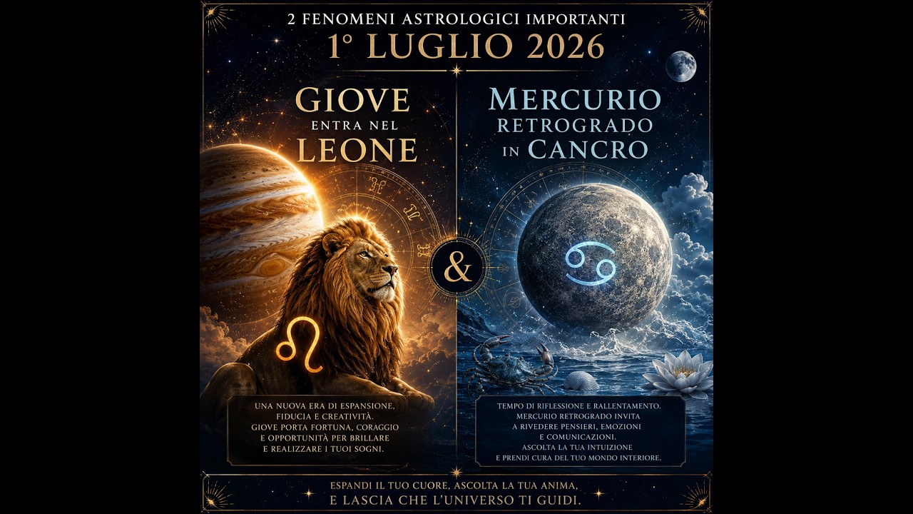 GIOVE IN LEONE  & MERCURIO RETROGRADO PER I PRIMI 6 SEGNI