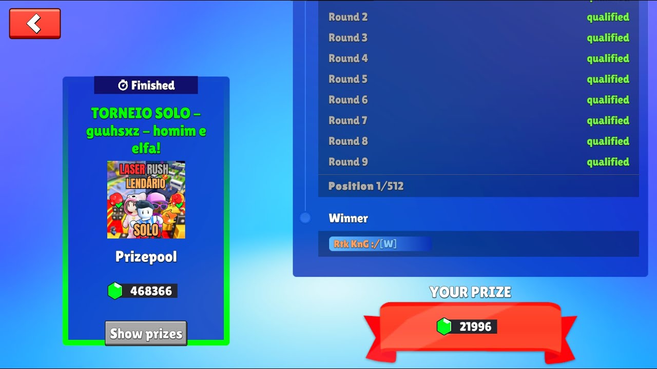 🥇 1º LUGAR NO TORNEIO DO GUH 👑 (1V1 INSANO 🔥)