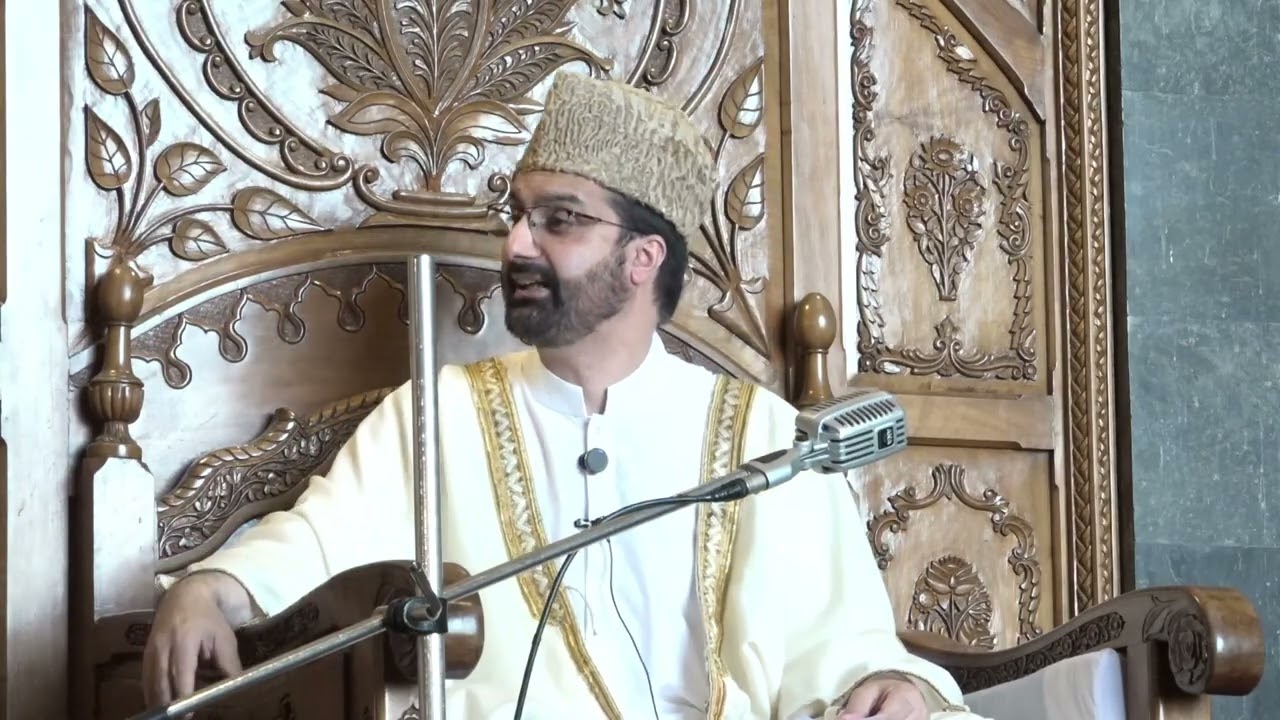 Mirwaiz Umar Farooq Addressed Friday Congregation at Jama Masjid today